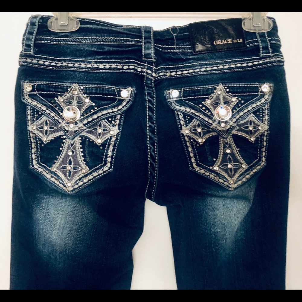 GRACE Women’s Curvy Boot Cut Jeans